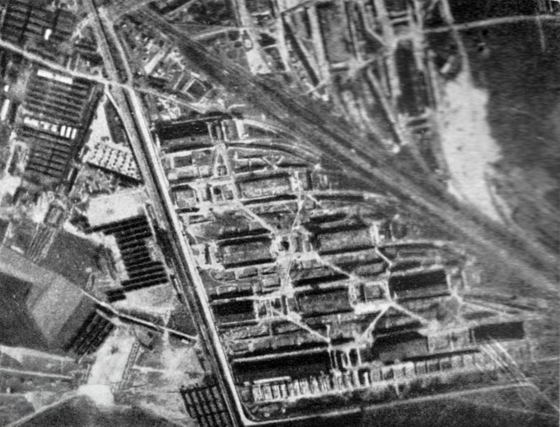 Luftbild des Munitionslagers Blargies